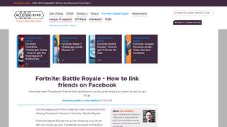 Fortnite: Battle Royale - How to link friends on Facebook | Metabomb