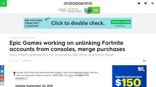 Epic Games working on unlinking Fortnite accounts from consoles ...