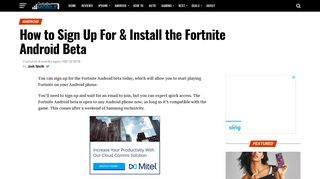How to Sign Up For & Install the Fortnite Android Beta - Gotta Be Mobile