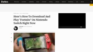 Here's How To Download And Play 'Fortnite' On Nintendo Switch Right ...