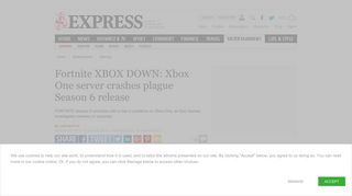 Fortnite XBOX DOWN - Xbox One server crashes plague Season 6 ...