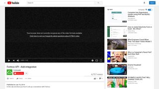 Fortnox API - Add integration - YouTube