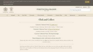 Click and Collect - Fortnum & Mason