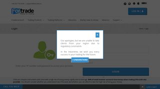 Login | Fortrade