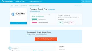 Fortress Credit Pro Reviews - Credit Repair Firms - SuperMoney