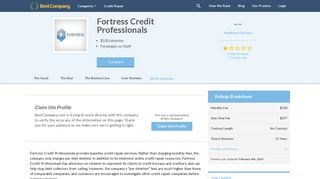 Fortress Credit Professionals Reviews | Credit Repair Companies ...