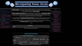 Fortune Lounge Online Casinos - Microgaming Online Casino Bonuses