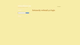 fortunecity webmail 4.0 login - AMDB