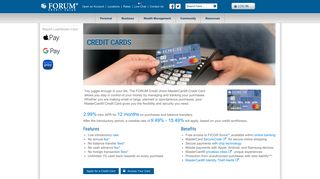 MasterCard Credit Card | FORUM Credit Union