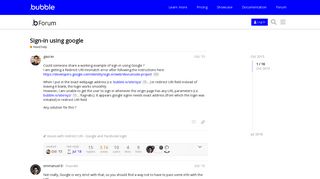 Sign-in using google - Need help - Bubble Forum