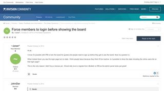 Force members to login before showing the board - Pre-Sales ...