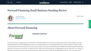 Forward Financing Small Business Funding: 2019 Review | LendingTree