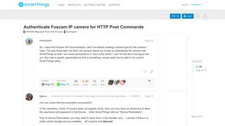 Authenticate Foscam IP camera for HTTP Post Commands ...