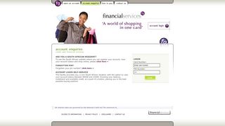 Foschini Group Financial Services - Account enquiries