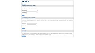 FOSS - Login