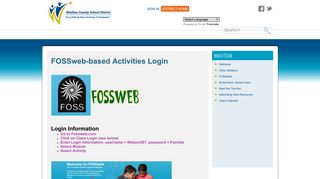 NWatson / FOSSweb - Washoe County School District