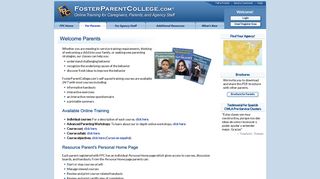 FosterParentCollege.com® - Welcome Parents