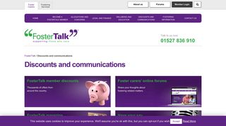 Discounts and communications - FosterTalk