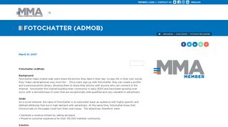 Fotochatter (AdMob) | Mobile Marketing Association