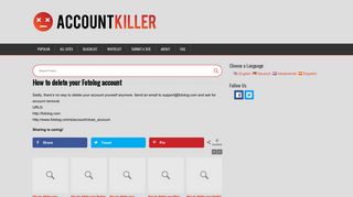 Delete your Fotolog account | accountkiller.com
