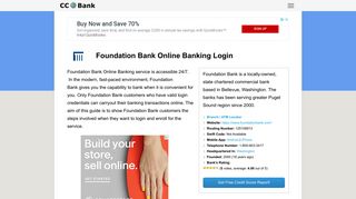 Foundation Bank Online Banking Login - CC Bank