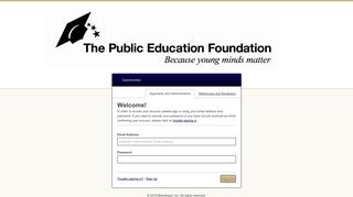 Sign In - The Public Education Foundation - Scholarships
