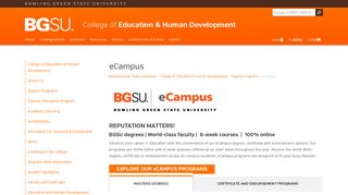 eCampus - Bowling Green State University