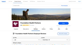Working at Foundation Health Partners: 93 Reviews | Indeed.com