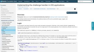 Implementing the challenge handler in iOS applications - IBM Mobile ...