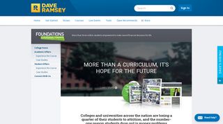 Foundations in Personal Finance: College Edition | DaveRamsey.com