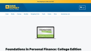 Foundations in Personal Finance: College Edition Online Access ...