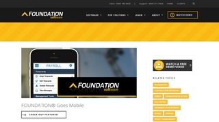 Mobile Timecard App and Field Log by Foundation Software