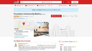Founders Community Bank - 12 Reviews - Banks & Credit Unions ...