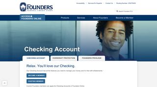 Checking Account | Founders Federal Credit Union