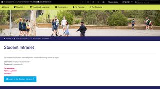 Student Intranet - Fountain Gate Secondary College
