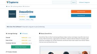 DonorDrive Reviews and Pricing - 2019 - Capterra