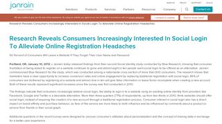 Research Reveals Consumers Increasingly Interested In Social Login ...