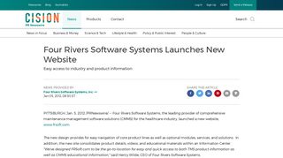Four Rivers Software Systems Launches New Website - PR Newswire