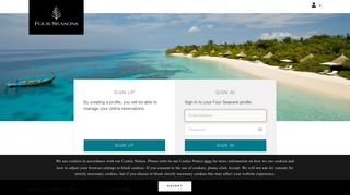 Sign Up or Sign In | Four Seasons Hotels and Resorts | Luxury Hotels ...