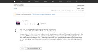 Reset wifi network setting for hotel netw… - Apple Community ...