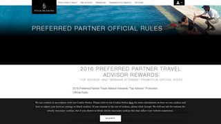 Preferred Partner Travel Advisor Rewards Rules - Four Seasons