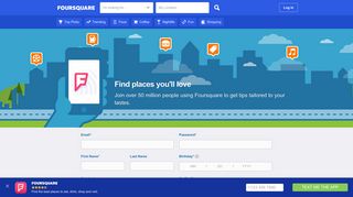 Sign Up - Foursquare