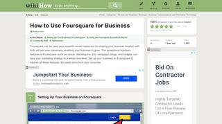 How to Use Foursquare for Business: 14 Steps (with Pictures)