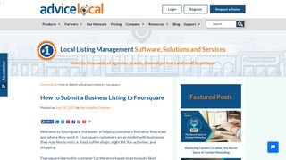 How to Submit a Business Listing to Foursquare - Advice Local