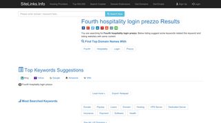 Fourth hospitality login prezzo Results For Websites Listing