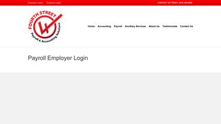 Payroll Employer Login - Fourth Street Accounting Solutions