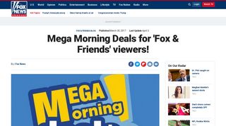 Mega Morning Deals for 'Fox & Friends' viewers! | Fox News