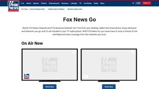 Fox News Go | Watch Fox News Live Online