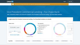 Top 11 Vice President Commercial Lending profiles at Fox Chase Bank