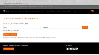 Site Access | Log in | FOX - ridefox